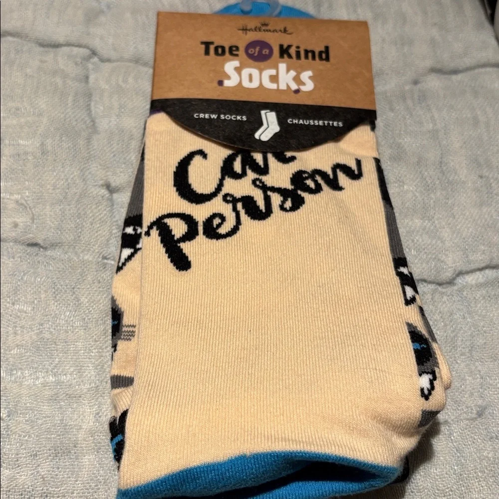 NWT Hallmark Toe of a Kind Cat Person Socks.